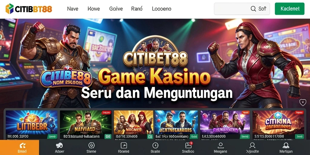 Screenshot gameplay CITIBET88 yang menampilkan keseruan permainan Kasino.