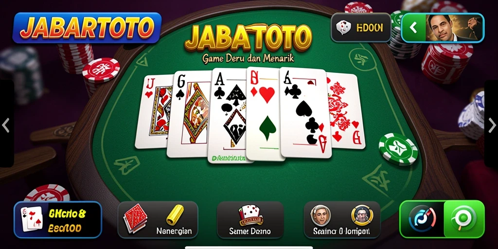 Tampilan gameplay seru di JABARTOTO dengan pemain berinteraksi.