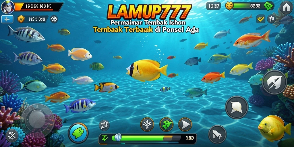 Screenshot gameplay LAMPU777 yang menunjukkan adu tangkap ikan.