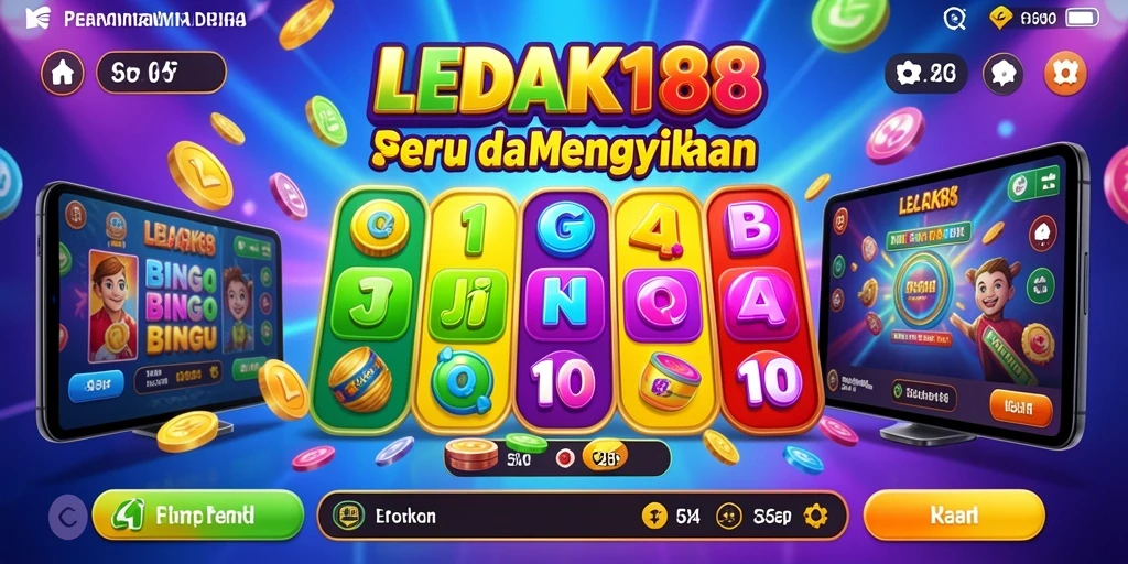 Tampilan gameplay Bingo yang menarik dan interaktif dalam LEDAK188.