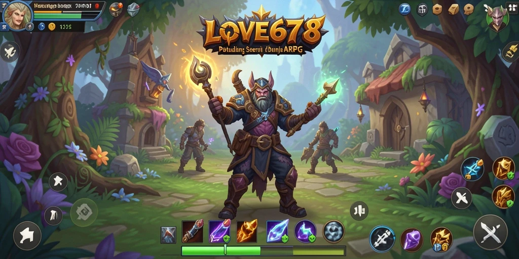 Tangkapan layar menunjukkan aksi seru di LOVE678 dengan pertempuran yang dinamis.