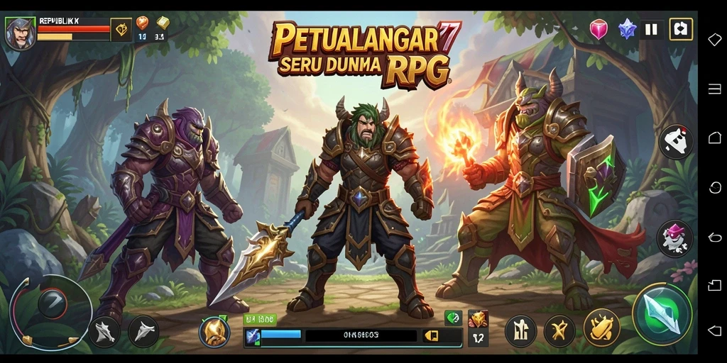 Tampilan screenshot gameplay seru dari REPUBLIK77 yang menampilkan aksi pertempuran.