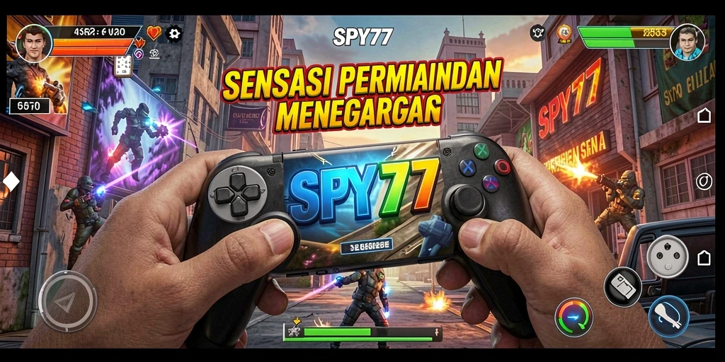 Tampilan gameplay SPY77 yang seru dan menegangkan.