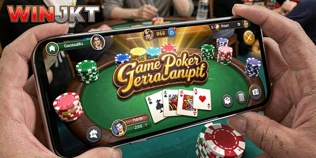 Tampilan gameplay yang seru dan menegangkan dalam WINJKT.