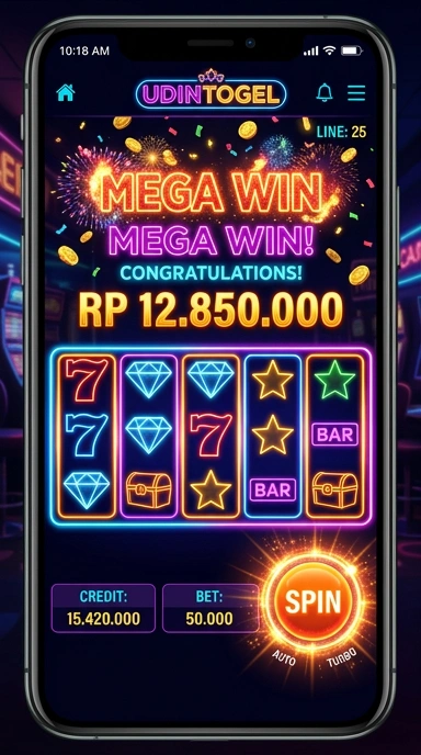 Tampilan utama aplikasi udintogel dengan antarmuka yang user-friendly.